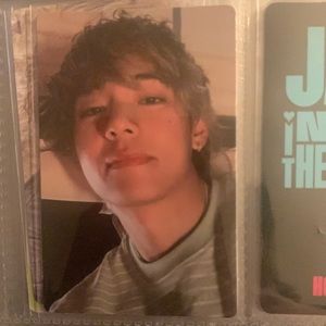 V of BTS photo card from ‘layover’